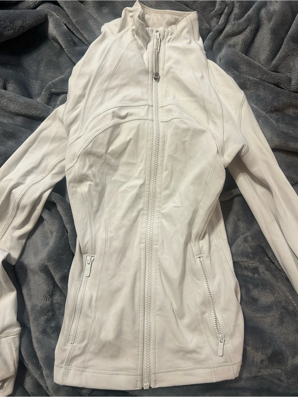lululemon athletica White Full-Zip Utility Jacket